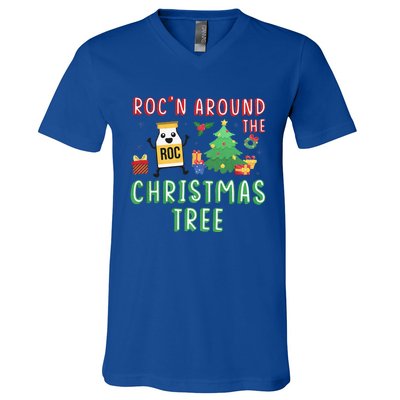 Christmas Nurse Rocn Around The Christmas Tree Funny Xmas V-Neck T-Shirt