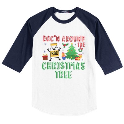 Christmas Nurse Rocn Around The Christmas Tree Funny Xmas Baseball Sleeve Shirt