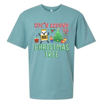 Christmas Nurse Rocn Around The Christmas Tree Funny Xmas Sueded Cloud Jersey T-Shirt