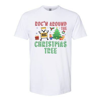 Christmas Nurse Rocn Around The Christmas Tree Funny Xmas Softstyle CVC T-Shirt