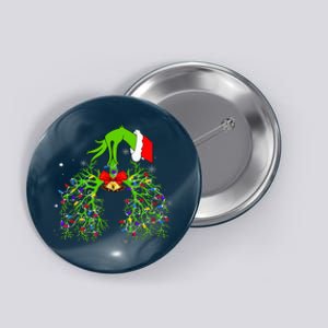 Christmas Nurse Respiratory Therapist Lung Xmas Lights Button