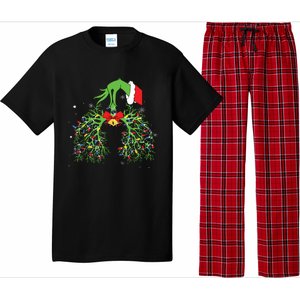 Christmas Nurse Respiratory Therapist Lung Xmas Lights Pajama Set