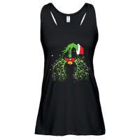 Christmas Nurse Respiratory Therapist Lung Xmas Lights Ladies Essential Flowy Tank