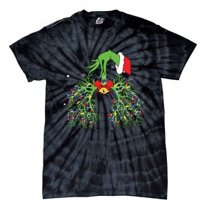 Christmas Nurse Respiratory Therapist Lung Xmas Lights Tie-Dye T-Shirt