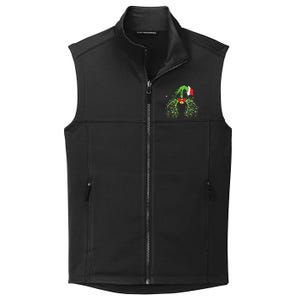 Christmas Nurse Respiratory Therapist Lung Xmas Lights Collective Smooth Fleece Vest