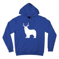 Christmas Newfoundland Reindeer Newfie Dog Gift Hoodie