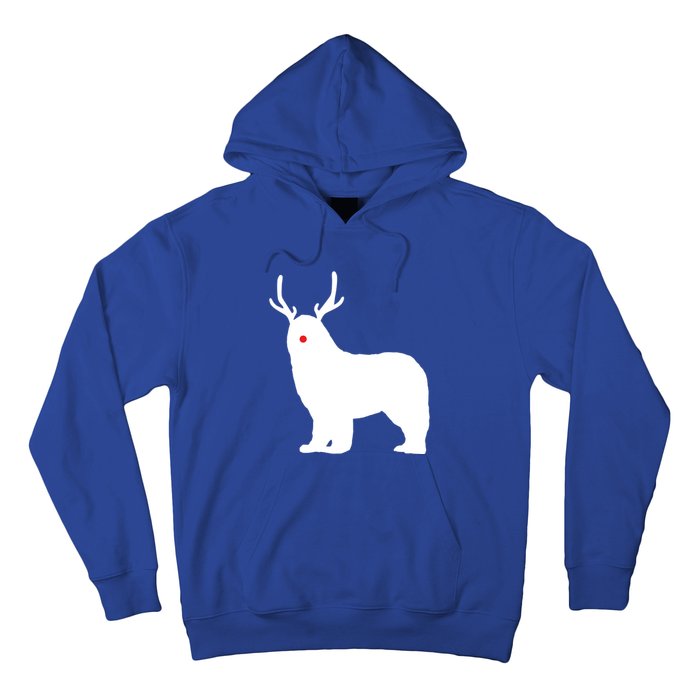 Christmas Newfoundland Reindeer Newfie Dog Gift Hoodie