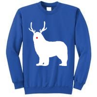 Christmas Newfoundland Reindeer Newfie Dog Gift Sweatshirt