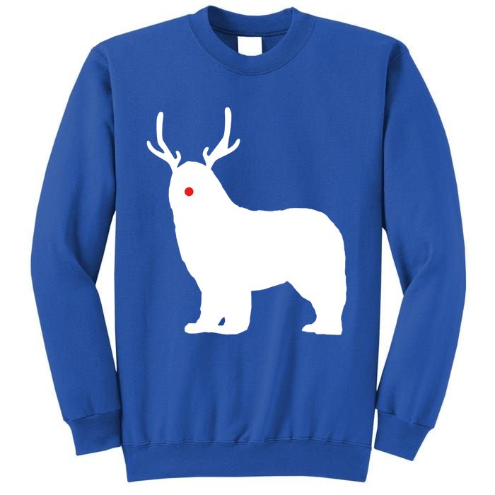 Christmas Newfoundland Reindeer Newfie Dog Gift Sweatshirt