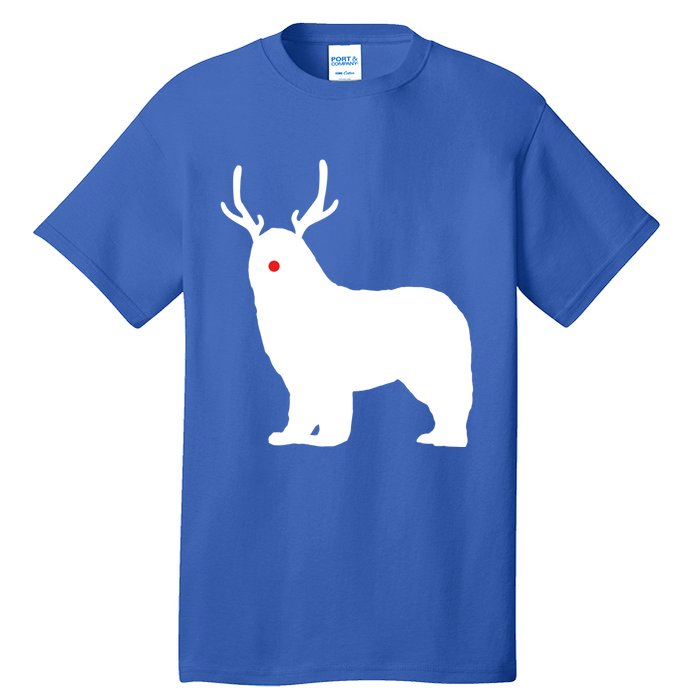 Christmas Newfoundland Reindeer Newfie Dog Gift Tall T-Shirt