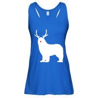 Christmas Newfoundland Reindeer Newfie Dog Gift Ladies Essential Flowy Tank