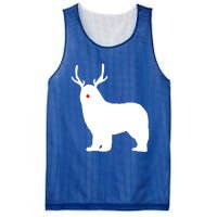 Christmas Newfoundland Reindeer Newfie Dog Gift Mesh Reversible Basketball Jersey Tank