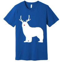 Christmas Newfoundland Reindeer Newfie Dog Gift Premium T-Shirt