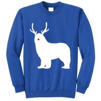 Christmas Newfoundland Reindeer Newfie Dog Gift Tall Sweatshirt