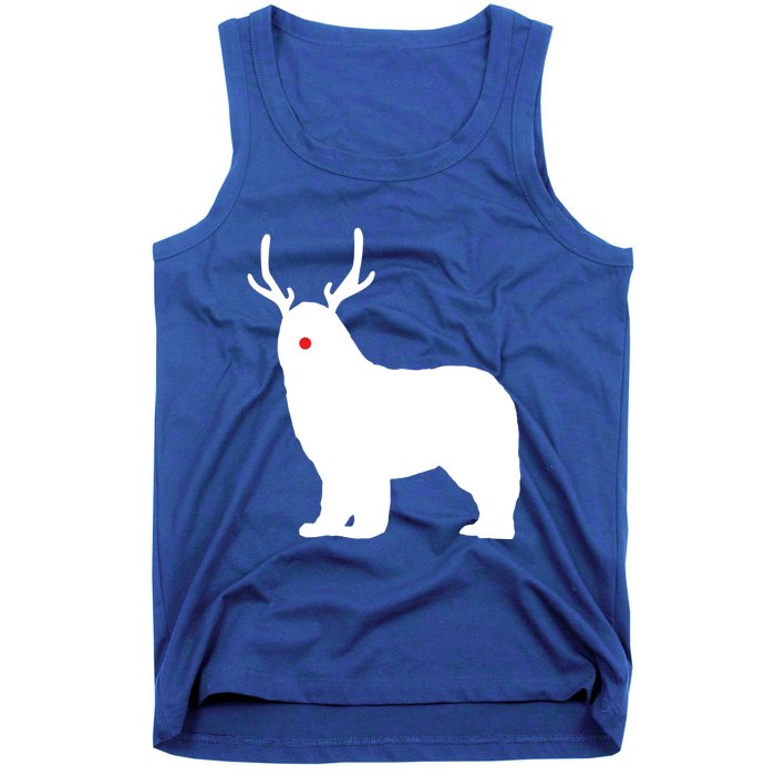 Christmas Newfoundland Reindeer Newfie Dog Gift Tank Top