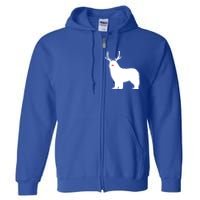 Christmas Newfoundland Reindeer Newfie Dog Gift Full Zip Hoodie