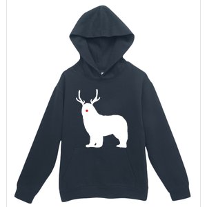 Christmas Newfoundland Reindeer Newfie Dog Gift Urban Pullover Hoodie