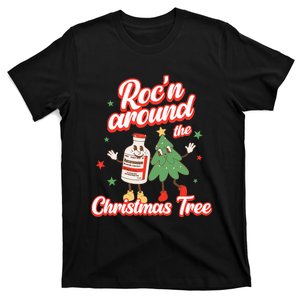 Christmas Nurse Roc'n Around The Christmas Tree NICU L&D T-Shirt