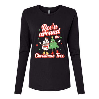 Christmas Nurse Roc'n Around The Christmas Tree NICU L'D Womens Cotton Relaxed Long Sleeve T-Shirt