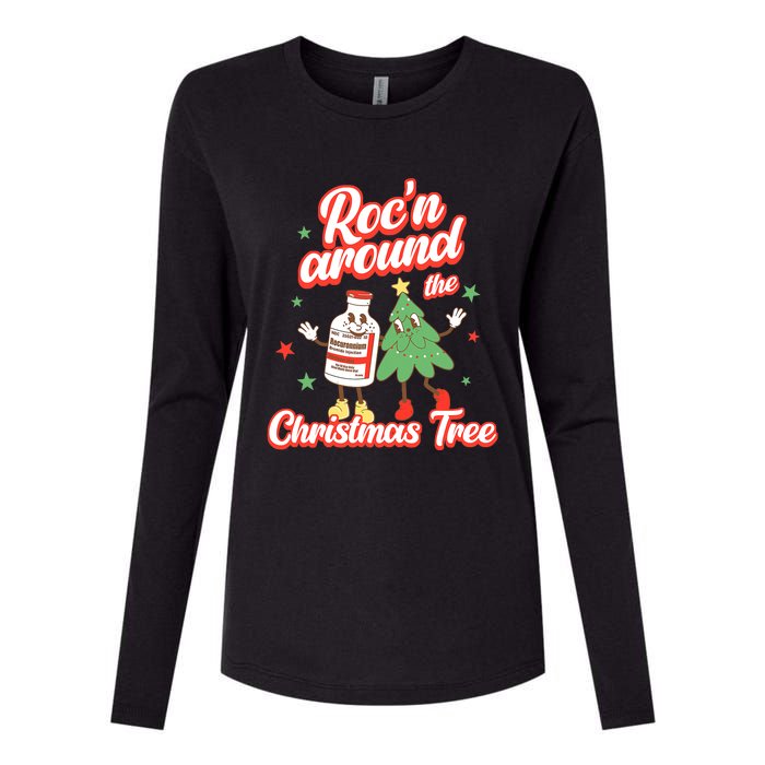 Christmas Nurse Roc'n Around The Christmas Tree NICU L'D Womens Cotton Relaxed Long Sleeve T-Shirt