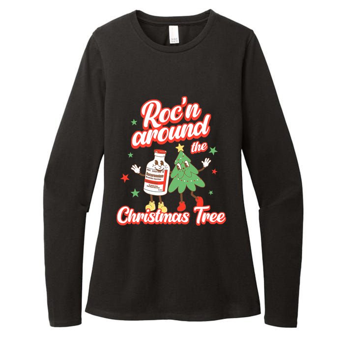 Christmas Nurse Roc'n Around The Christmas Tree NICU L'D Womens CVC Long Sleeve Shirt