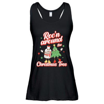 Christmas Nurse Roc'n Around The Christmas Tree NICU L'D Ladies Essential Flowy Tank