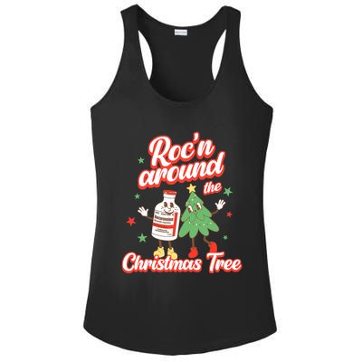 Christmas Nurse Roc'n Around The Christmas Tree NICU L'D Ladies PosiCharge Competitor Racerback Tank