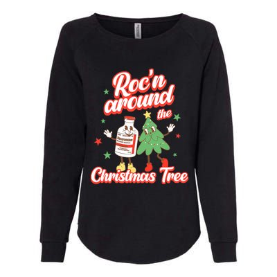 Christmas Nurse Roc'n Around The Christmas Tree NICU L'D Womens California Wash Sweatshirt