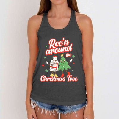 Christmas Nurse Roc'n Around The Christmas Tree NICU L'D Women's Knotted Racerback Tank