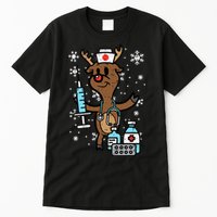 Christmas Nurse Reindeer Funny Xmas Nursing Tall T-Shirt