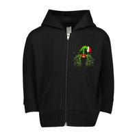 Christmas Nurse Respiratory Therapist Lung Xmas Lights Toddler Zip Fleece Hoodie