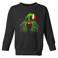 Christmas Nurse Respiratory Therapist Lung Xmas Lights Toddler Sweatshirt