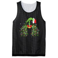 Christmas Nurse Respiratory Therapist Lung Xmas Lights Mesh Reversible Basketball Jersey Tank