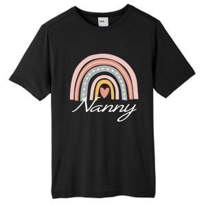 Cute Nanny Rainbow Grandma Christmas Mothers Day Gift Tall Fusion ChromaSoft Performance T-Shirt