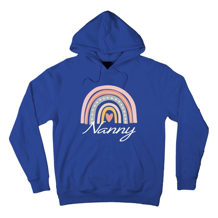 Cute Nanny Rainbow Grandma Christmas Mothers Day Gift Hoodie