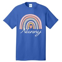 Cute Nanny Rainbow Grandma Christmas Mothers Day Gift Tall T-Shirt