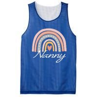 Cute Nanny Rainbow Grandma Christmas Mothers Day Gift Mesh Reversible Basketball Jersey Tank