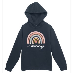 Cute Nanny Rainbow Grandma Christmas Mothers Day Gift Urban Pullover Hoodie