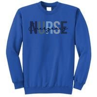 Cute Nurse Retro Leopard Print Emergency Nurse Cool Gift Sweatshirt