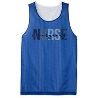 Cute Nurse Retro Leopard Print Emergency Nurse Cool Gift Mesh Reversible Basketball Jersey Tank