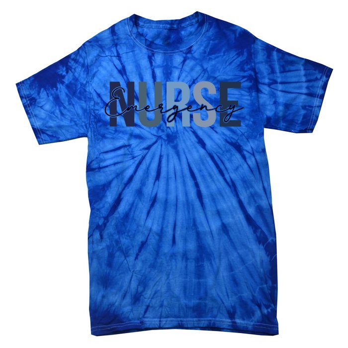 Cute Nurse Retro Leopard Print Emergency Nurse Cool Gift Tie-Dye T-Shirt