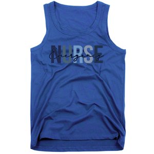 Cute Nurse Retro Leopard Print Emergency Nurse Cool Gift Tank Top