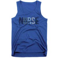 Cute Nurse Retro Leopard Print Emergency Nurse Cool Gift Tank Top