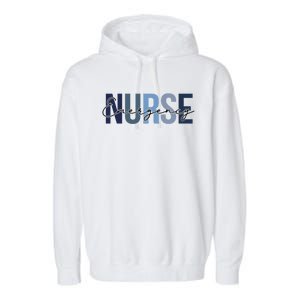 Cute Nurse Retro Leopard Print Emergency Nurse Cool Gift Garment-Dyed Fleece Hoodie