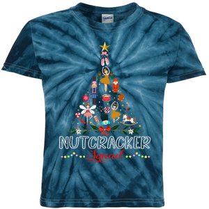 Christmas Nutcracker Squad Ballet Dance Funny Kids Tie-Dye T-Shirt