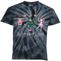 Christmas Nutcracker Squad Ballet Dance Kids Tie-Dye T-Shirt