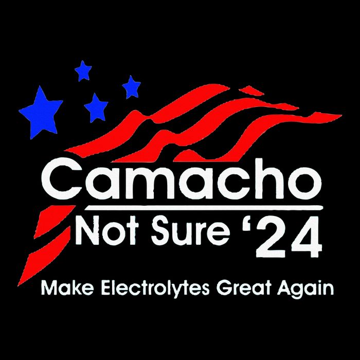 Camacho Not Sure For President 2024 Drawstring Bag