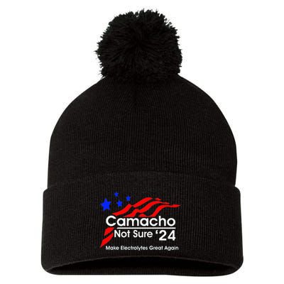 Camacho Not Sure For President 2024 Pom Pom 12in Knit Beanie