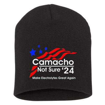 Camacho Not Sure For President 2024 Short Acrylic Beanie
