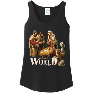 Classic Nativity Scene Religious Christmas Ladies Essential Tank